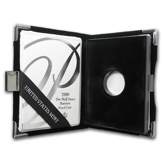 U.S. Mint Box - 2000 1/2 oz Proof Platinum Eagle Coin U.S. Mint Box - 2000 1/2 oz Proof Platinum Eagle Coin